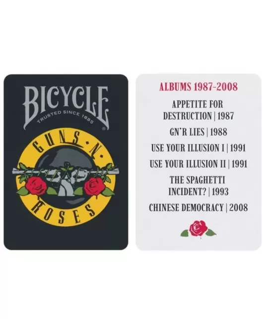 Bicycle Guns N Roses – Cărți de joc premium | Emagie.ro