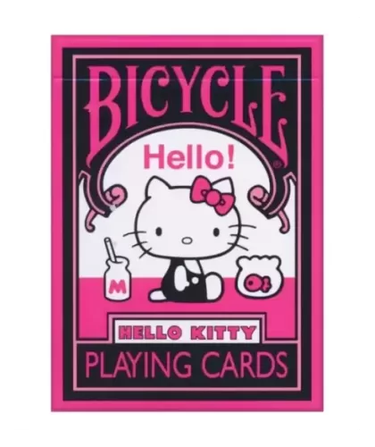 Bicycle Hello Kitty Black Pink – Cărți de joc premium | Emagie.ro