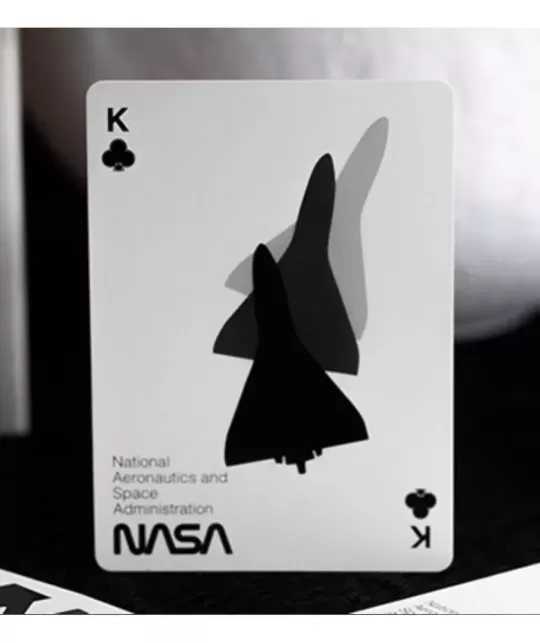 Silver Foil NASA Worm – Premium Playing Cards | Emagie.ro