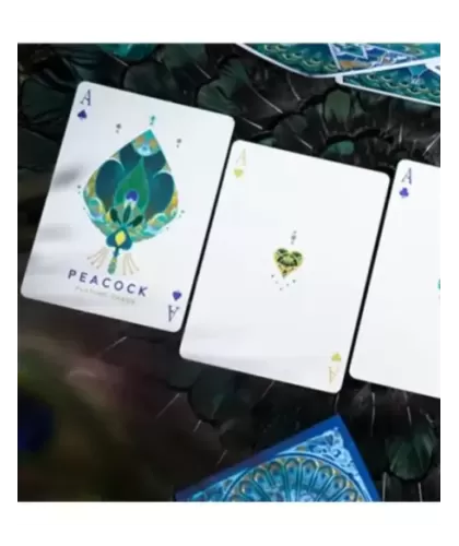 Peacock Playing Cards by TCC Fashion – Cărți de joc premium | Emagie.ro 2