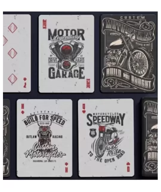 Custom Motorcycles Playing Cards – Cărți de joc premium | Emagie.ro