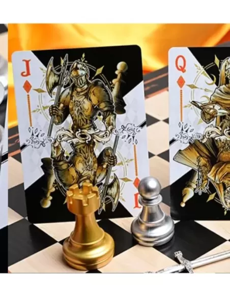 CHESS White Playing Cards by Hidden Light – Cărți de joc premium | Emagie.ro