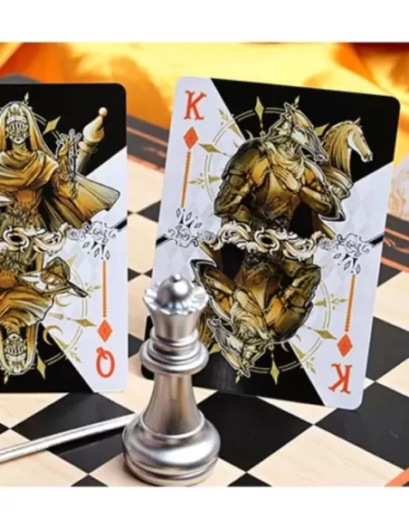 CHESS White Playing Cards by Hidden Light – Cărți de joc premium | Emagie.ro