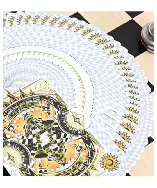 CHESS White Playing Cards by Hidden Light – Cărți de joc premium | Emagie.ro