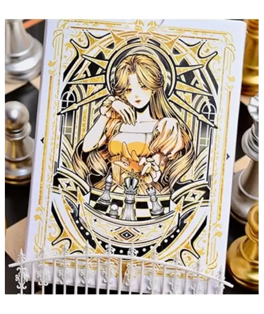 CHESS White Playing Cards by Hidden Light – Cărți de joc premium | Emagie.ro