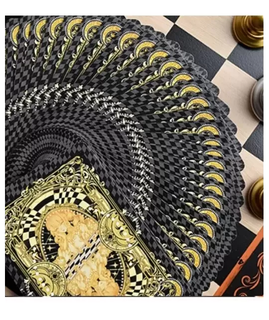 CHESS Black Playing Cards by Hidden Light – Cărți de joc premium | Emagie.ro