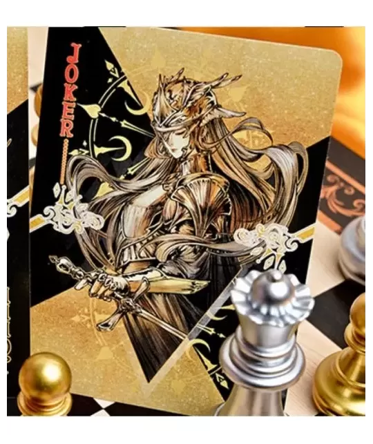 CHESS Black Playing Cards by Hidden Light – Cărți de joc premium | Emagie.ro