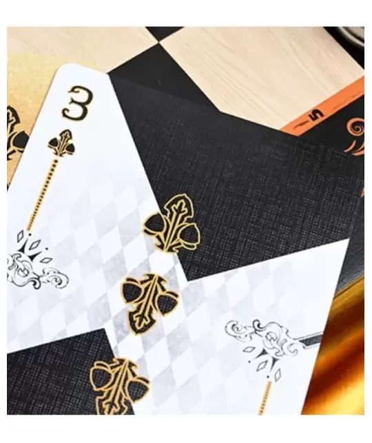 CHESS Black Playing Cards by Hidden Light – Cărți de joc premium | Emagie.ro