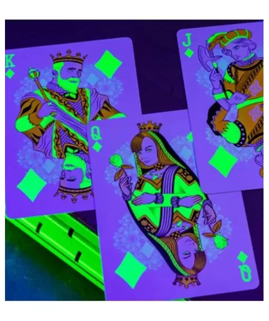 Bicycle Neon Rider Back Green-Glo Deck Playing Cards – Premium Playing Cards | Emagie.ro