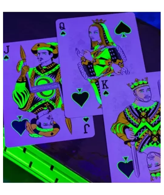Bicycle Neon Rider Back Green-Glo Deck Playing Cards – Premium Playing Cards | Emagie.ro