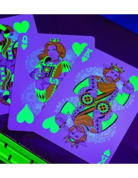 Bicycle Neon Rider Back Green-Glo Deck Playing Cards – Premium Playing Cards | Emagie.ro