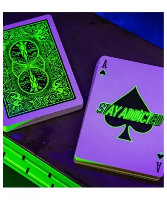 Bicycle Neon Rider Back Green-Glo Deck Playing Cards – Premium Playing Cards | Emagie.ro