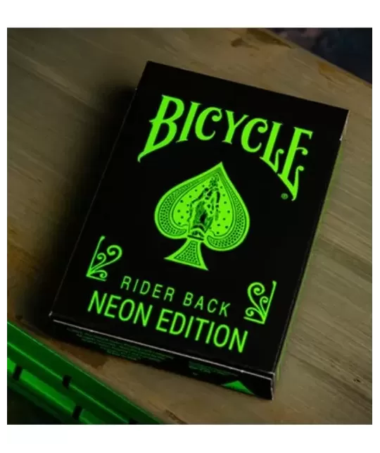 Bicycle Neon Rider Back Green-Glo Deck Playing Cards – Premium Playing Cards | Emagie.ro