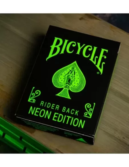 Bicycle Neon Rider Back Green-Glo Deck Playing Cards – Premium Playing Cards | Emagie.ro