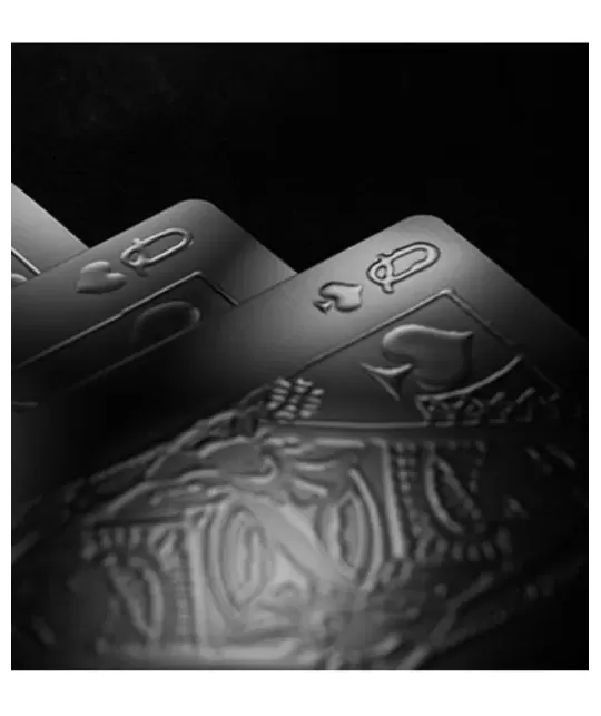 Aqua Black Invisible Playing Cards by MPC – Cărți de joc premium | Emagie.ro