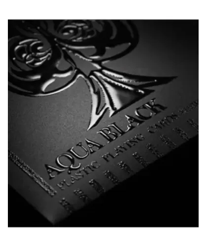 Aqua Black Invisible Playing Cards by MPC – Cărți de joc premium | Emagie.ro