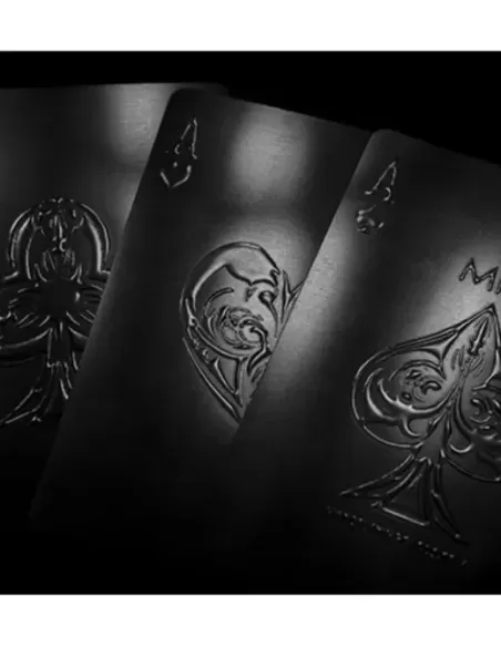 Aqua Black Invisible Playing Cards by MPC – Cărți de joc premium | Emagie.ro