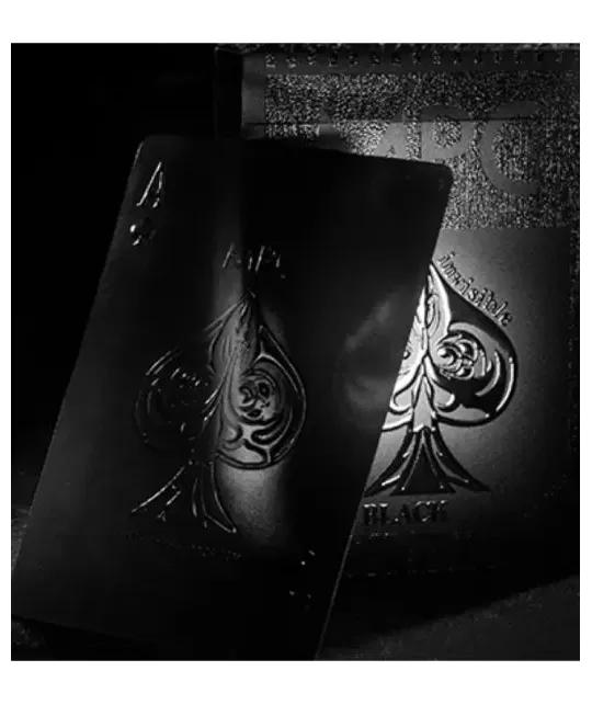 Aqua Black Invisible Playing Cards by MPC – Cărți de joc premium | Emagie.ro
