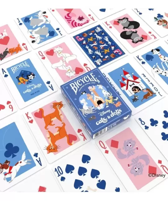 Bicycle Disney Cats and Dogs – Cărți de joc premium | Emagie.ro