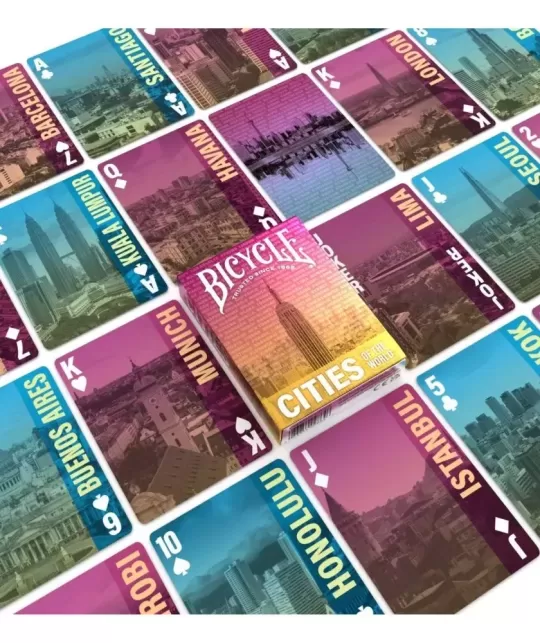 Bicycle Cities of the World – Cărți de joc premium | Emagie.ro