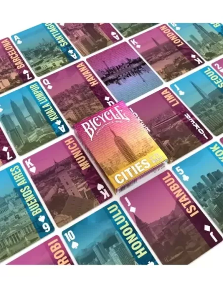 Bicycle Cities of the World – Cărți de joc premium | Emagie.ro