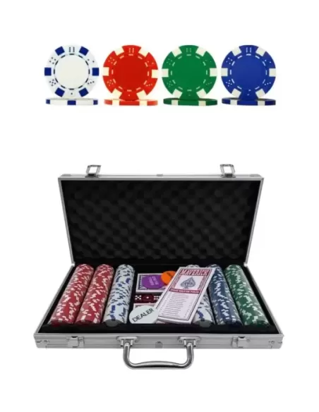 Maverick Texas Hold em Set de Poker, 300 Jetoane – Cărți de joc premium | Emagie.ro