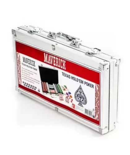 Maverick Texas Hold em Poker Set, 300 Chips – Premium Playing Cards | Emagie.ro