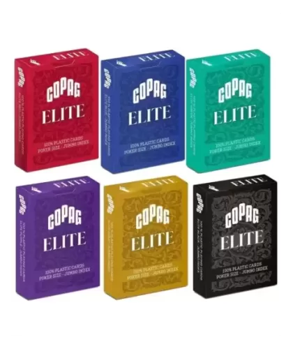 Copag Elite 100% Plastic Jumbo Index – Cărți de joc premium | Emagie.ro