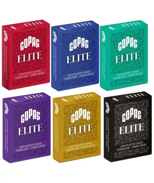 Copag Elite 100% Plastic Jumbo Index – Premium Playing Cards | Emagie.ro