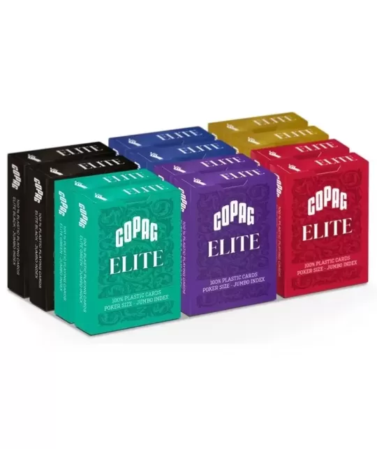 Copag Elite 100% Plastic Jumbo Index – Premium Playing Cards | Emagie.ro