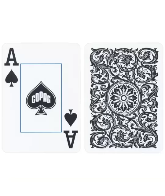 Copag Elite 100% Plastic Jumbo Index Black – Premium Playing Cards | Emagie.ro