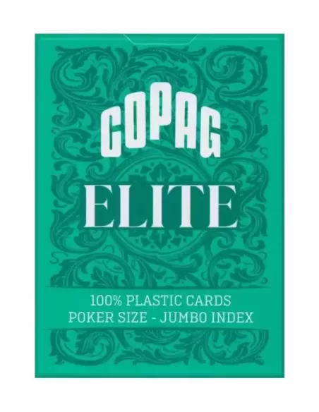 Copag Elite 100% Plastic Jumbo Index Green – Cărți de joc premium | Emagie.ro