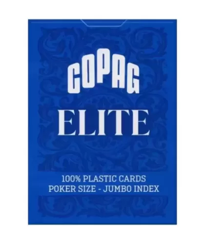 Copag Elite 100% Plastic Jumbo Index Blue – Cărți de joc premium | Emagie.ro