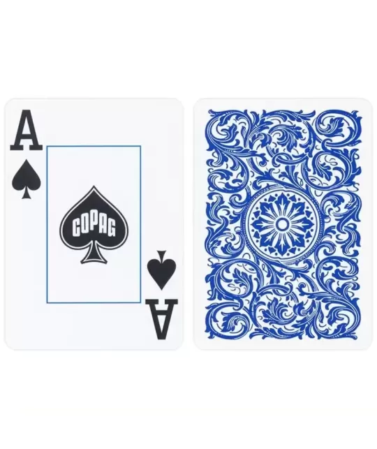 Copag Elite 100% Plastic Jumbo Index Blue – Premium Playing Cards | Emagie.ro