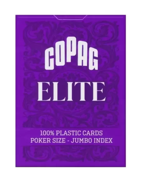 Copag Elite 100% Plastic Jumbo Index Purple – Cărți de joc premium | Emagie.ro