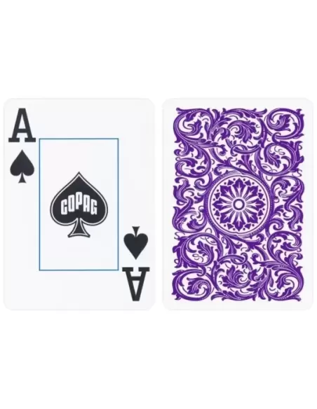 Copag Elite 100% Plastic Jumbo Index Purple – Cărți de joc premium | Emagie.ro