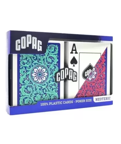 Set Copag 1546 100% Plastic Neoteric Jumbo Index – Cărți de joc durabile | Emagie.ro