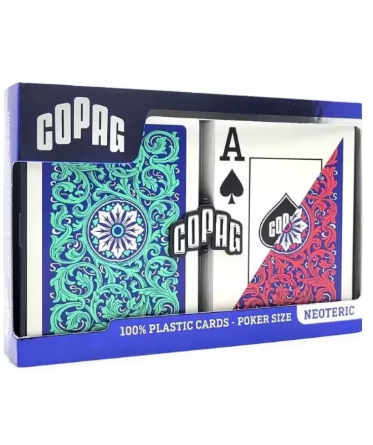 Copag 1546 100% Plastic Neoteric Jumbo Index Set – Durable Playing Cards | Emagie.ro