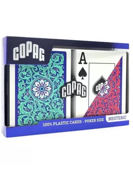 Copag 1546 100% Plastic Neoteric Jumbo Index Set – Durable Playing Cards | Emagie.ro