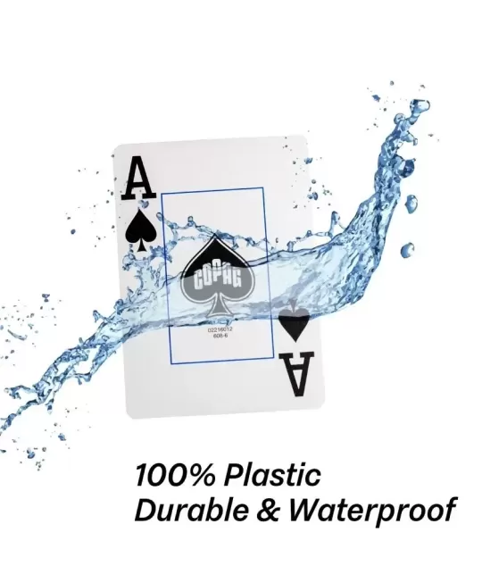 Copag 1546 100% Plastic Neoteric Jumbo Index Set – Durable Playing Cards | Emagie.ro