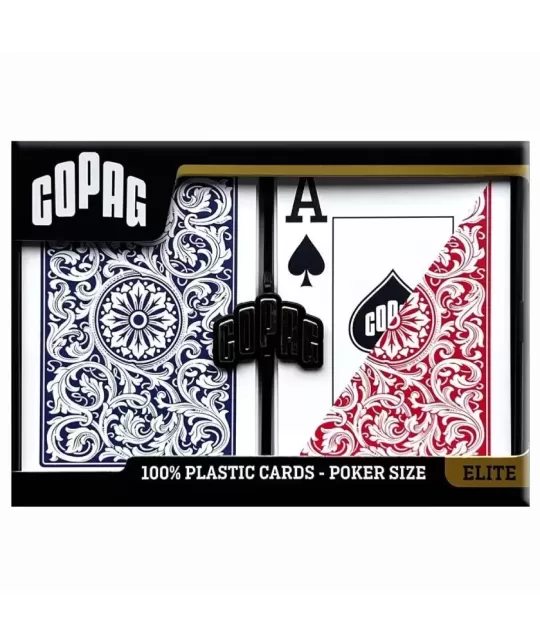 Copag Set 1546 100% Plastic Blue Red – Premium Playing Cards | Emagie.ro