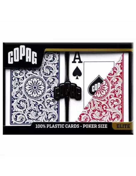 Copag Set 1546 100% Plastic Blue Red – Premium Playing Cards | Emagie.ro