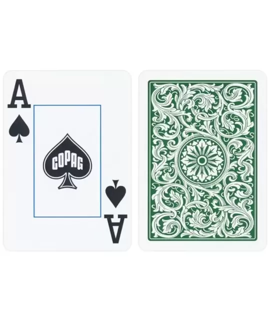 Copag Set 1546 100% Plastic Green Burgundy – Premium Playing Cards | Emagie.ro