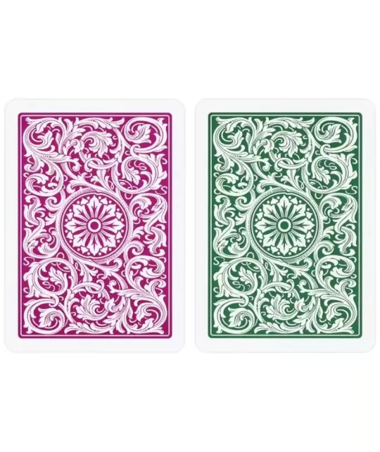 Copag Set 1546 100% Plastic Green Burgundy – Premium Playing Cards | Emagie.ro